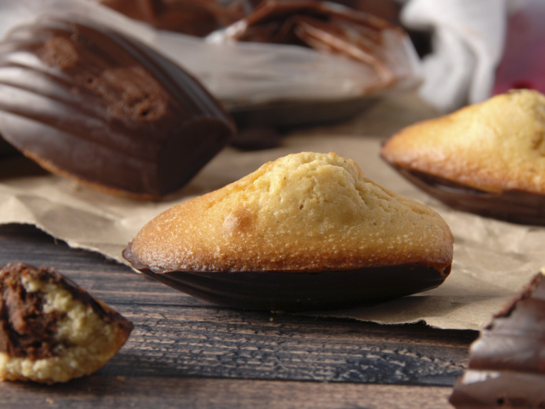 Madeleines fourrées au chocolat