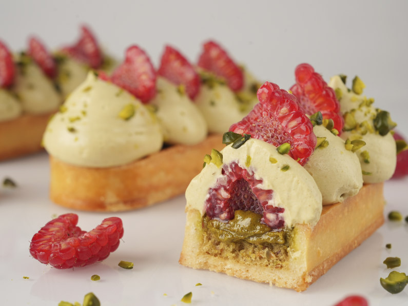 Recette Tarte Pistaches Framboises 1