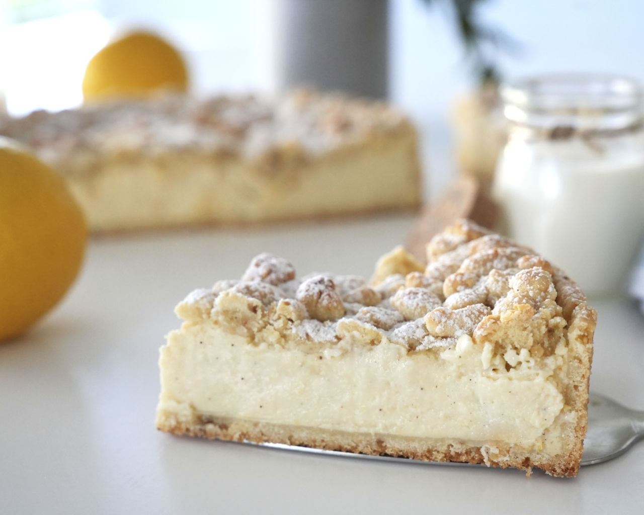 Tarte Crumble citron noisettes Tarte Crumble citron noisettes