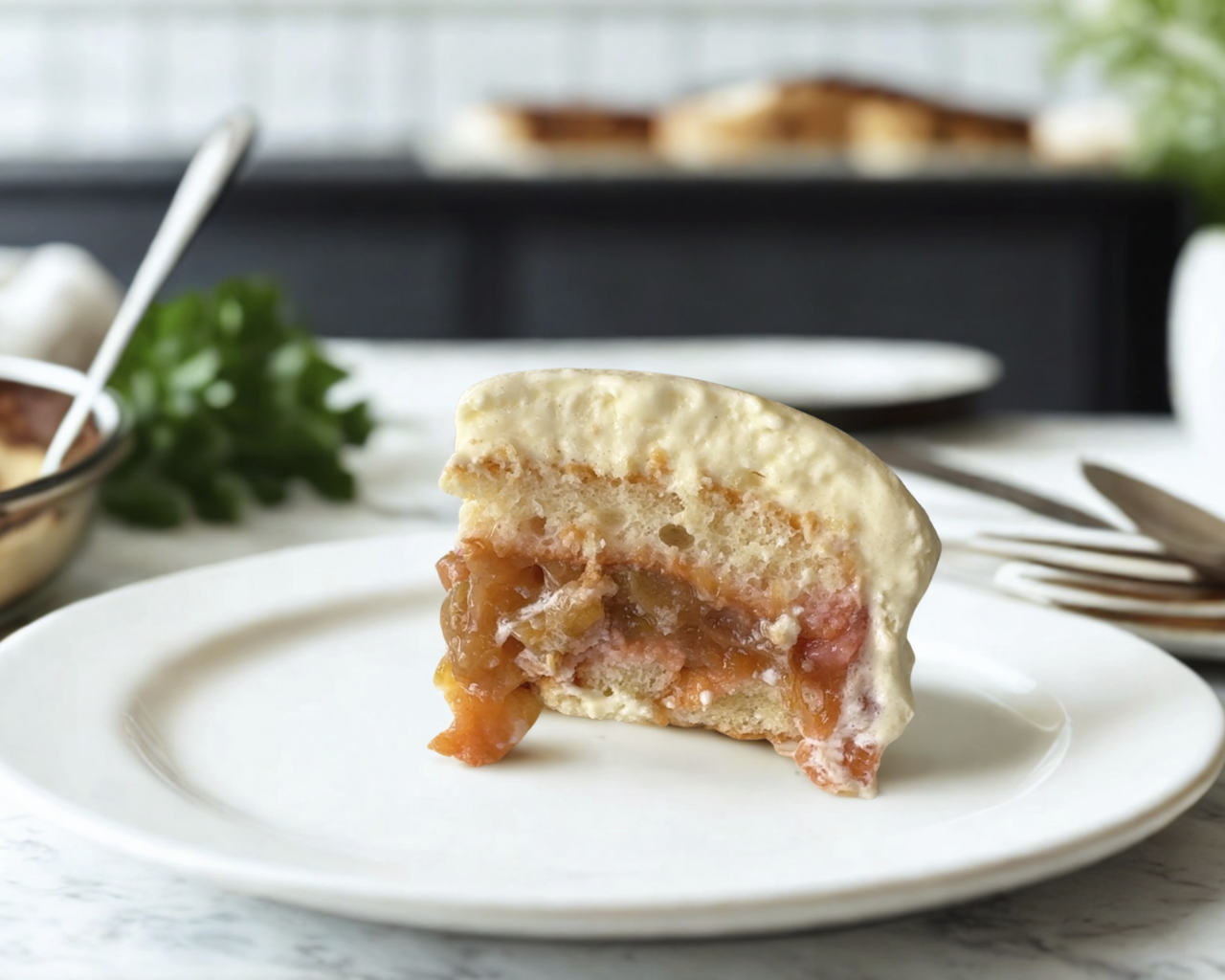 Tiramisu Rhubarbe Fraise 1_Recettes de Vanessa
