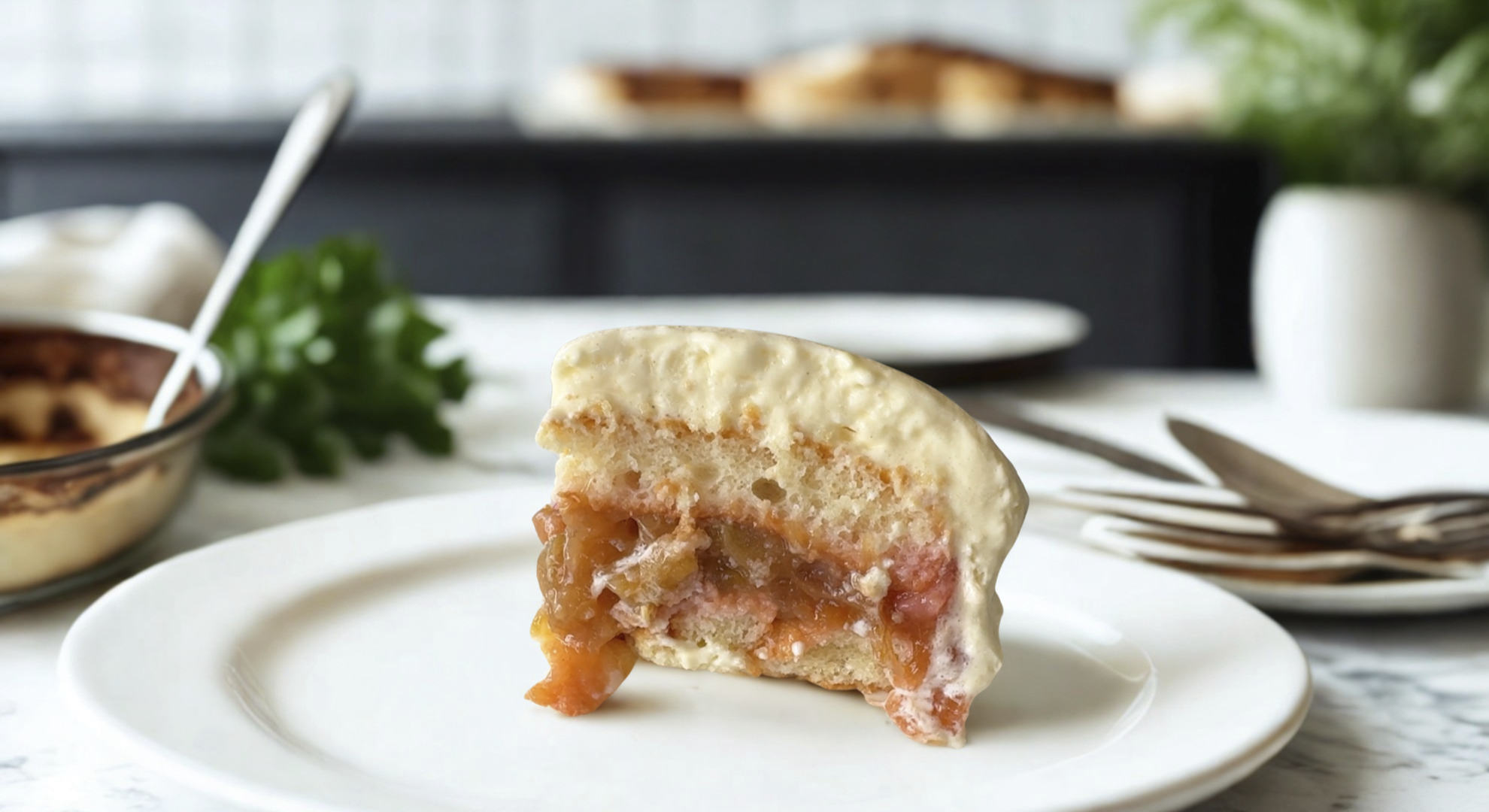 Tiramisu Rhubarbe Fraise_Recettes de Vanessa